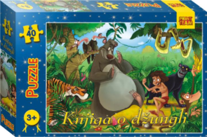 puzzle 40 pc knjiga o džungli 