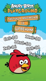angry birds tablica množenja sa crvenim grupa autora 