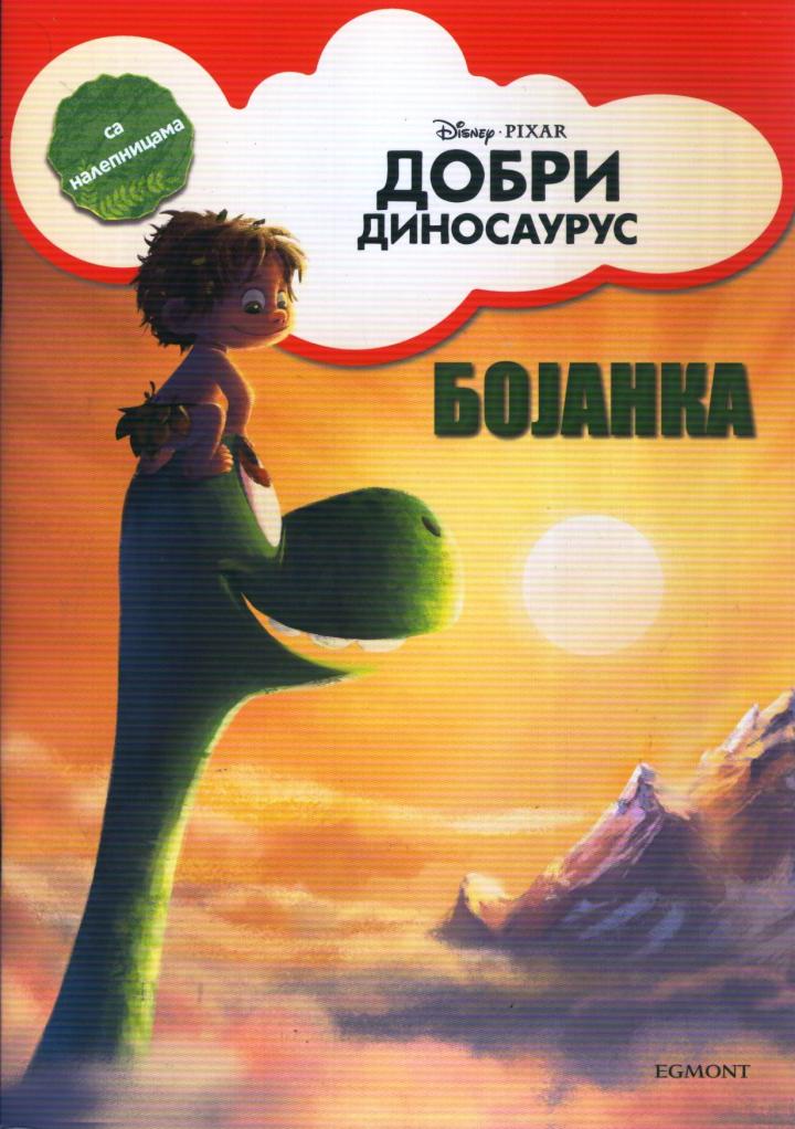 dobri dinosaurus bojanka s nalepnicama 