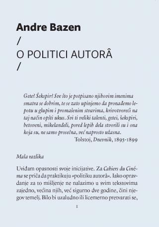 o politici autora 