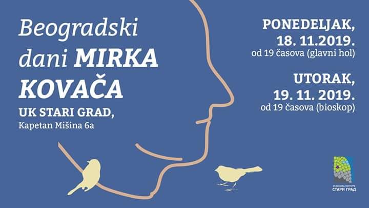beogradski dani mirka kovača 