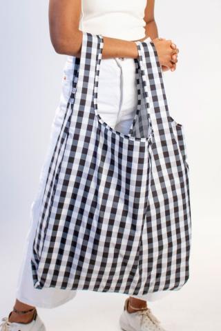 kind bag reusable large bag gingham 