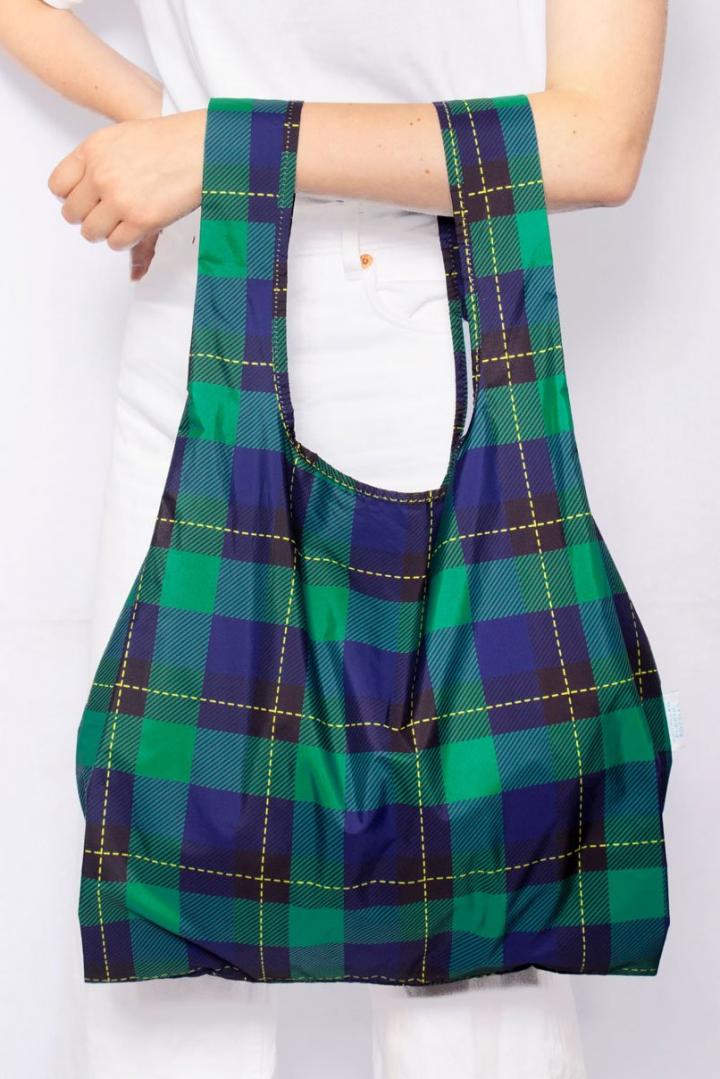 kind bag reusable medium bag tartan 
