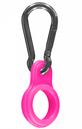 carabiner neon pink 