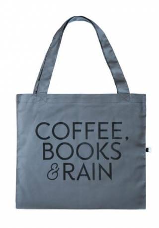 ceger coffee, books, rain  
