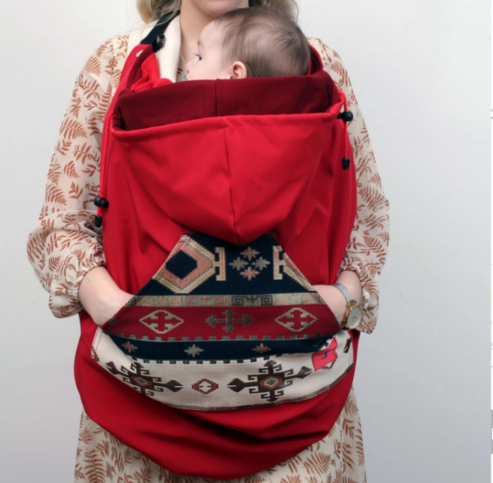 babywearing cover crveni 