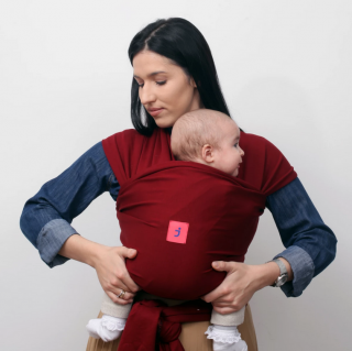 elastična marama bordo 