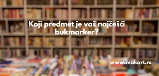koji predmet je najčešće vaš bukmarker  