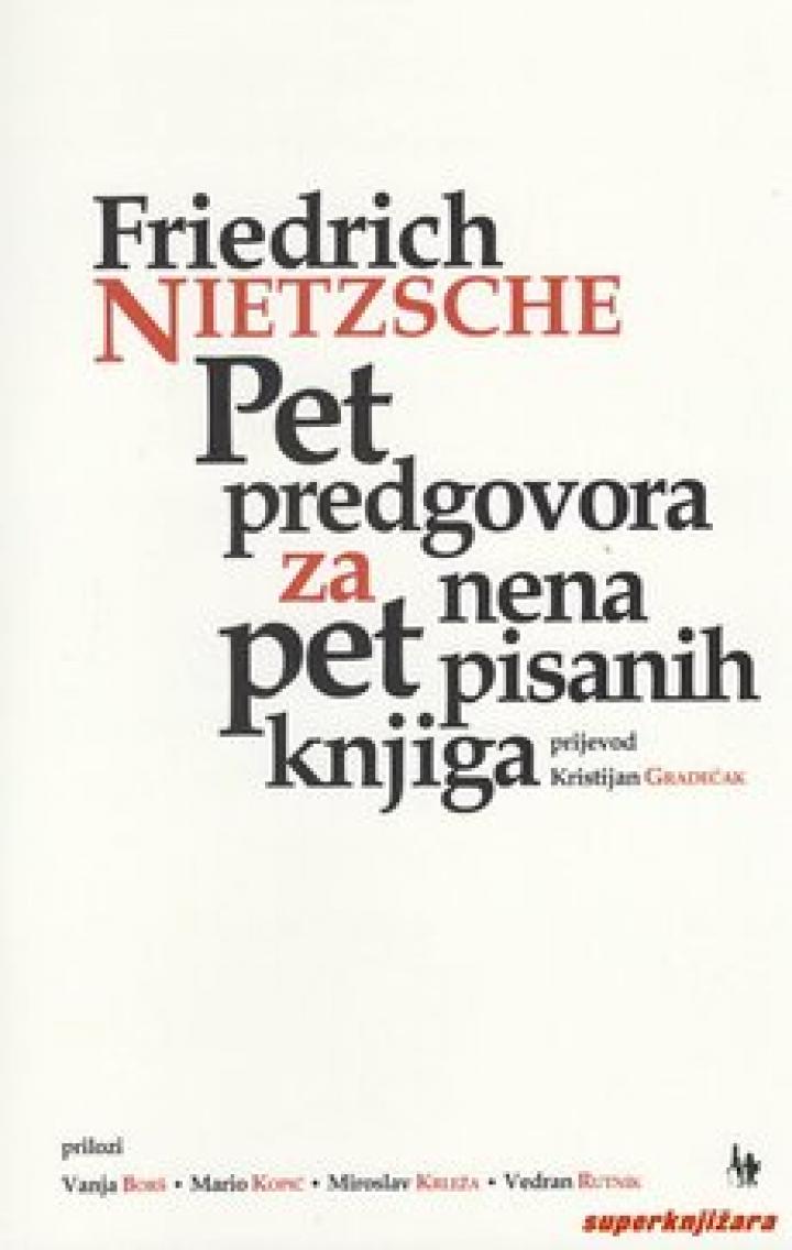 pet predgovora za pet nenapisanih knjiga 