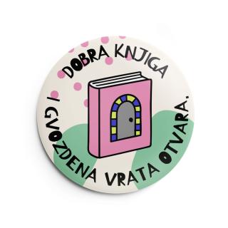 bedž dobra knjiga i gvozdena vrata otvara makart 