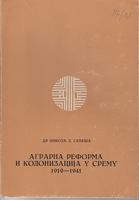 agrarna reforma i kolonizacija u sremu 1919 1941  