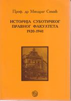 istorija subotičkog pravnog fakulteta 1920 1941  