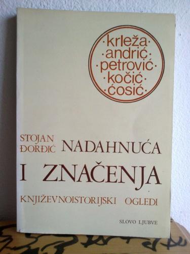 nadahnuća i značenja književnoistorijski ogledi 