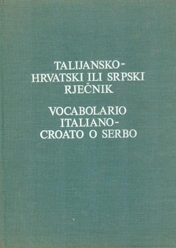 talijansko hrvatski ili srpski rječnik 