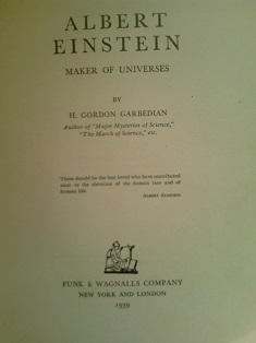albert einstein, maker of universes  