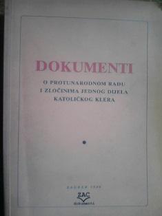 dokumenti o protunarodnom radu i zločinima jednog dijela katoličkog klera  