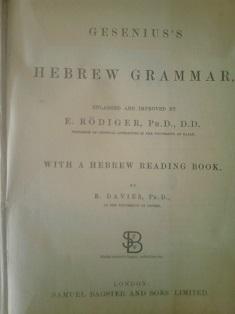 gesenius s hebrew grammar  