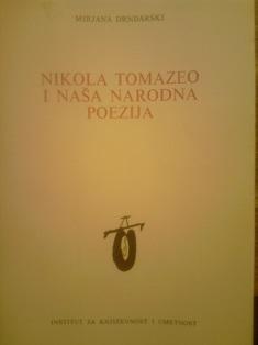 nikola tomazeo i naša narodna poezija  