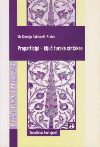 proparticipi ključ turske sintakse  