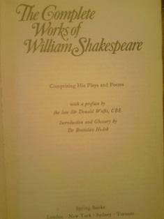 the complete works of william shakespeare  