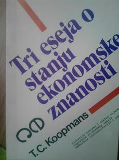 tri eseja o stanju ekonomske znanosti  