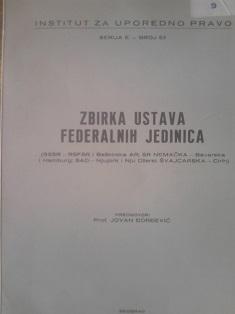 zbirka ustava federalnih jedinica  