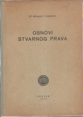 osnovi stvarnog prava  