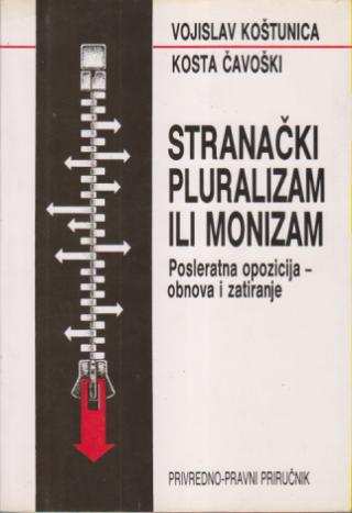 stranački pluralizam ili monizam posleratna opozicija obnova i zatiranje  