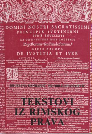 tekstovi iz rimskog prava praktikum za vežbe  