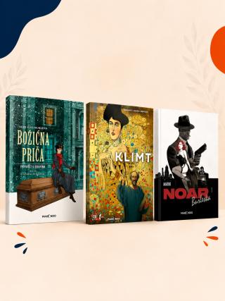 kompet 3 stripa božična priča, klimt i noar burleska  