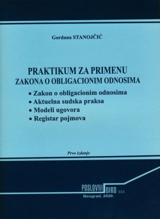 praktikum za primenu zakona o obligacionim odnosima gordana stanojčić 